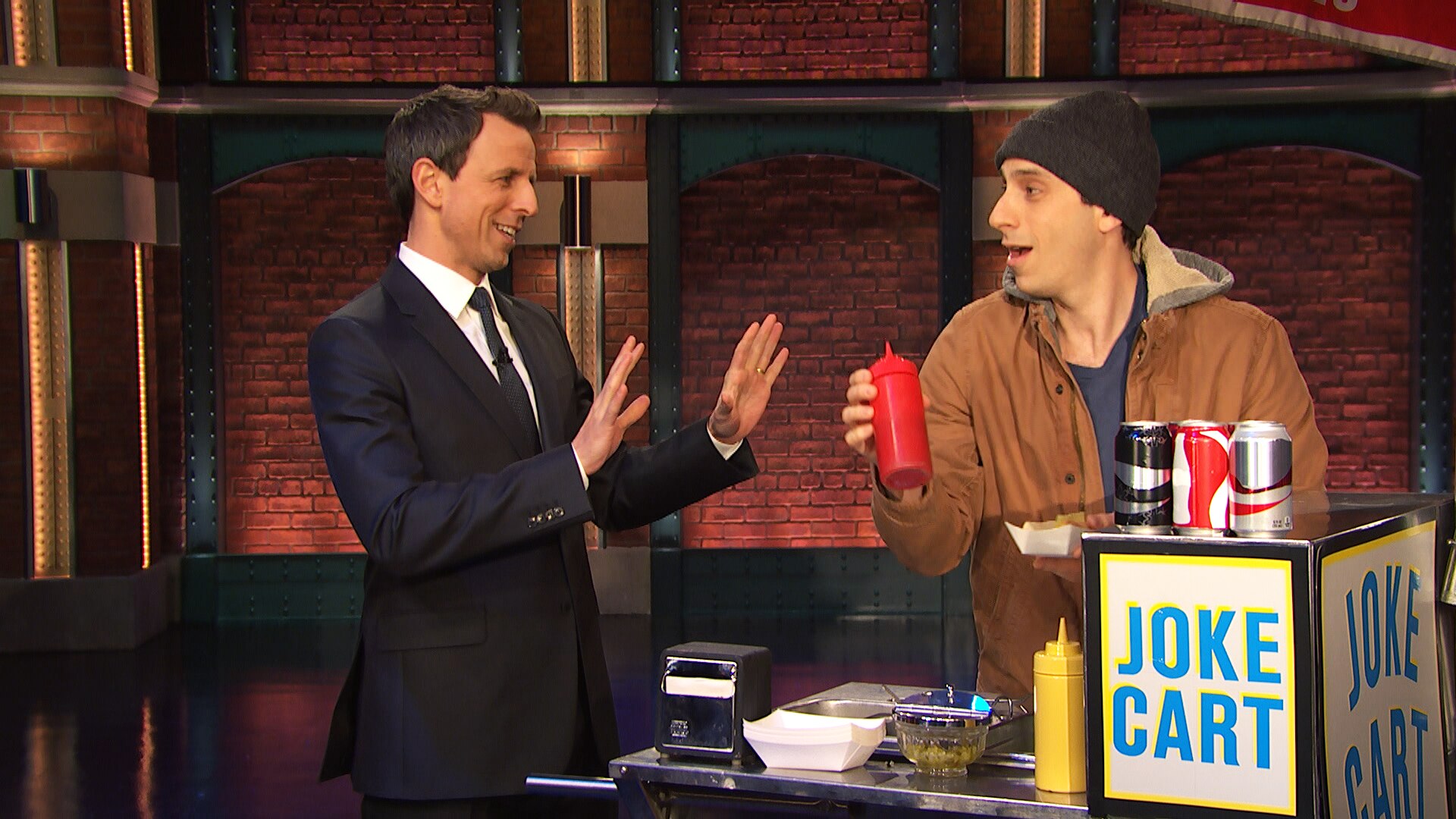 Watch Late Night With Seth Meyers Highlight Joke Bucket Naked Cowboy World S Oldest Man Part