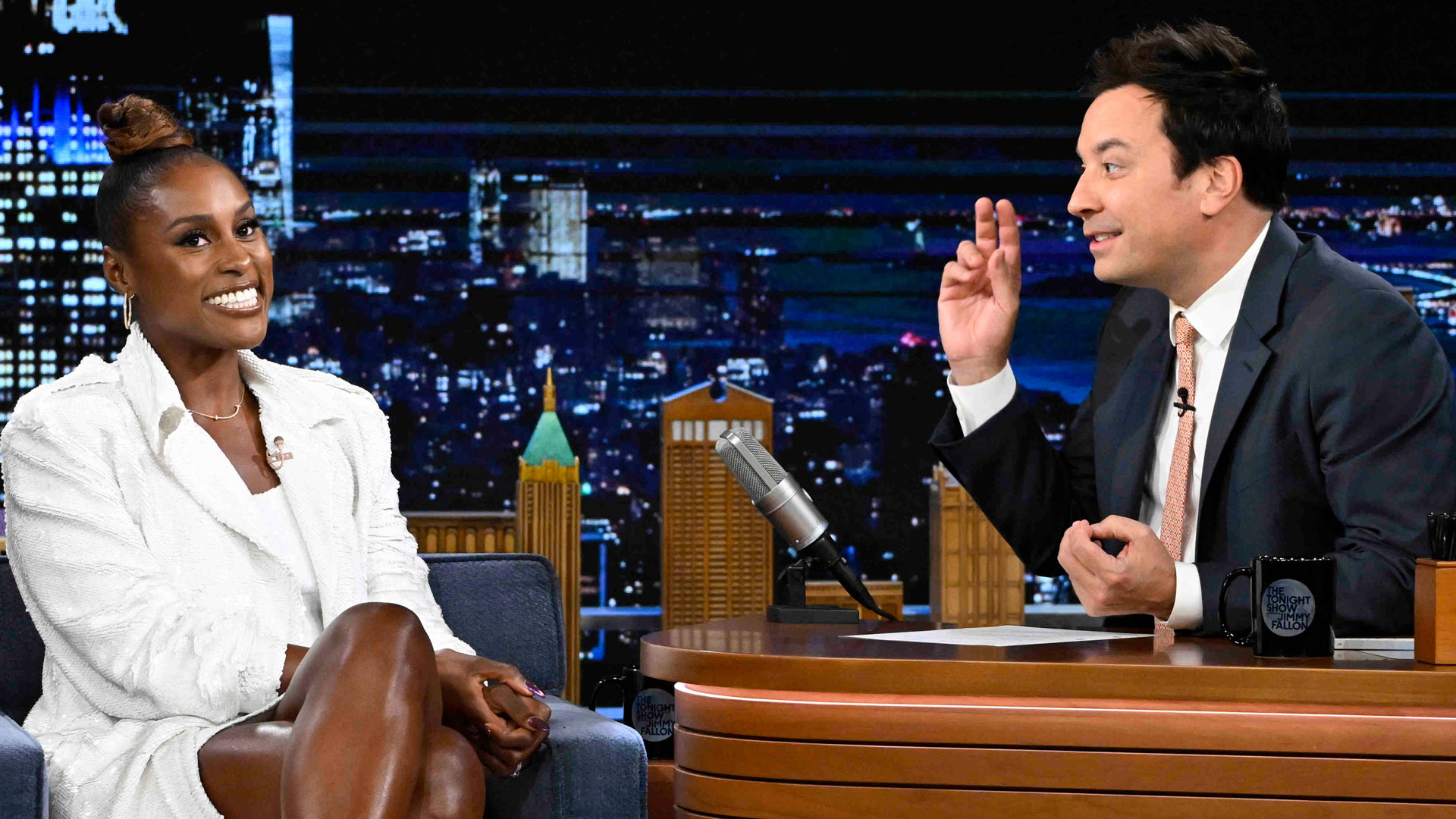 Wardrobe Breakdown: Michael B. Jordan On 'Jimmy Fallon' - Talking