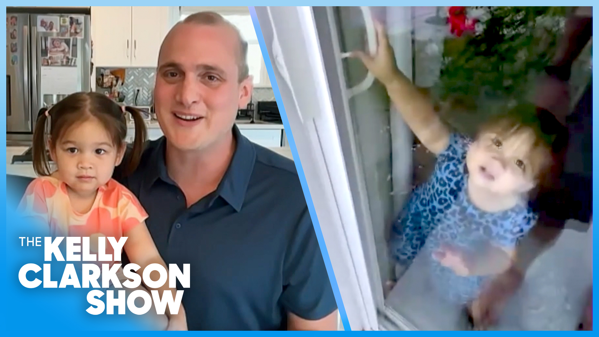 Kelly Clarkson Cracks Up At Viral Dad Who Got Locked Out By 1-Year-Old Daughter