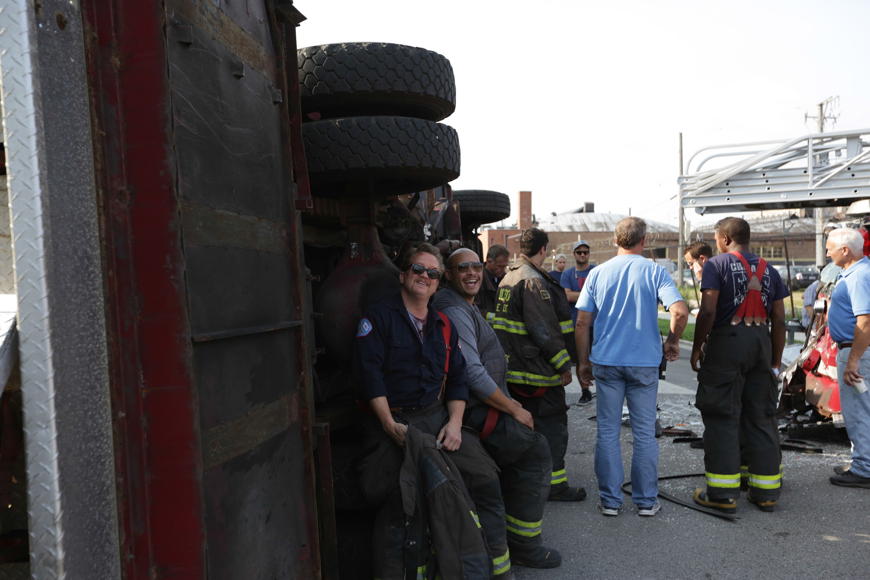 Chicago Fire Behind The Scenes Just Drive The Truck Photo Nbc Com