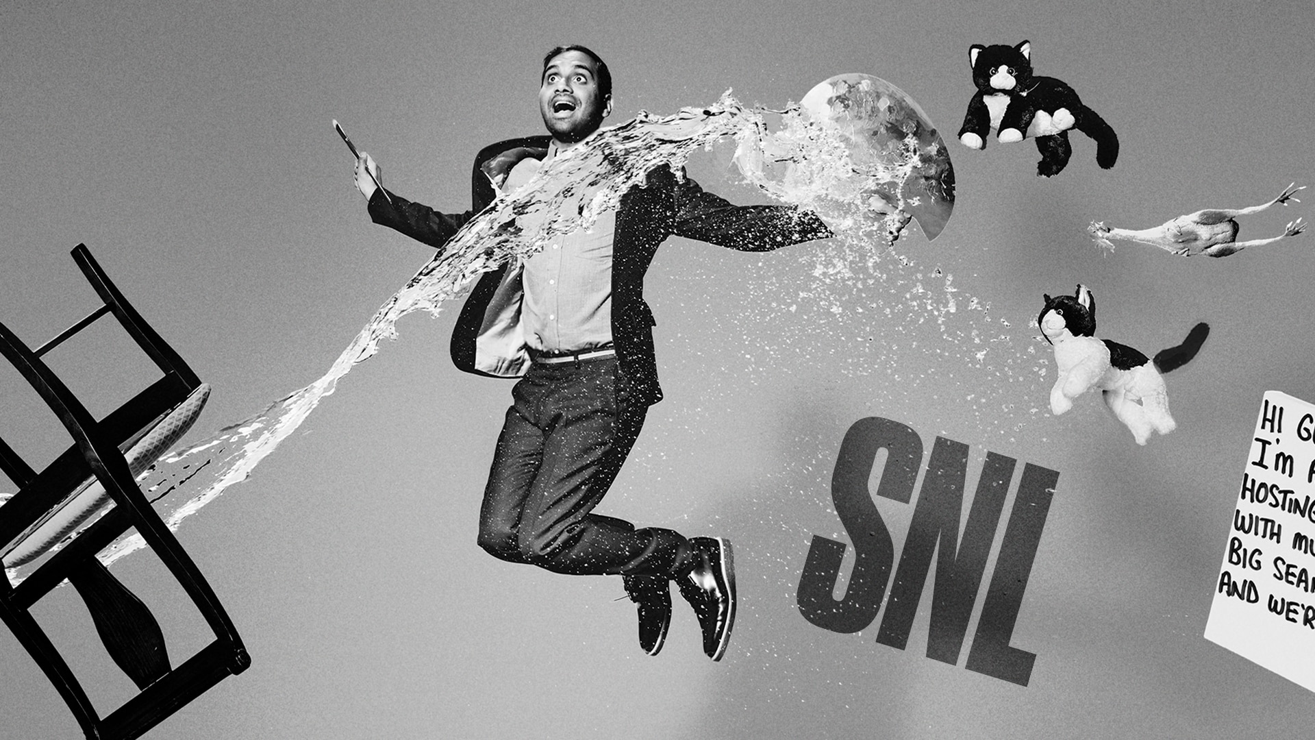 Saturday Night Live Aziz Ansari and Big Sean Bumper Photos Photo
