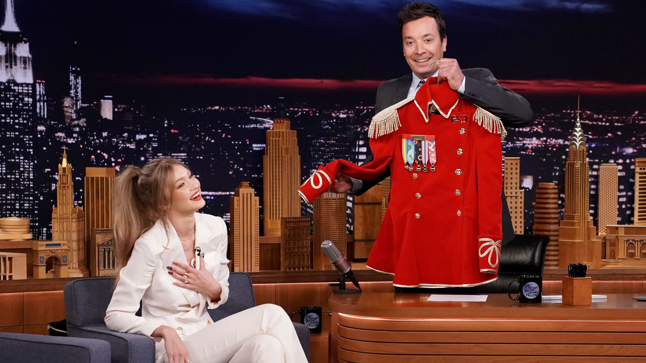 Gigi Hadid Debuts the FAO Schwarz Toy Soldiers Uniforms She