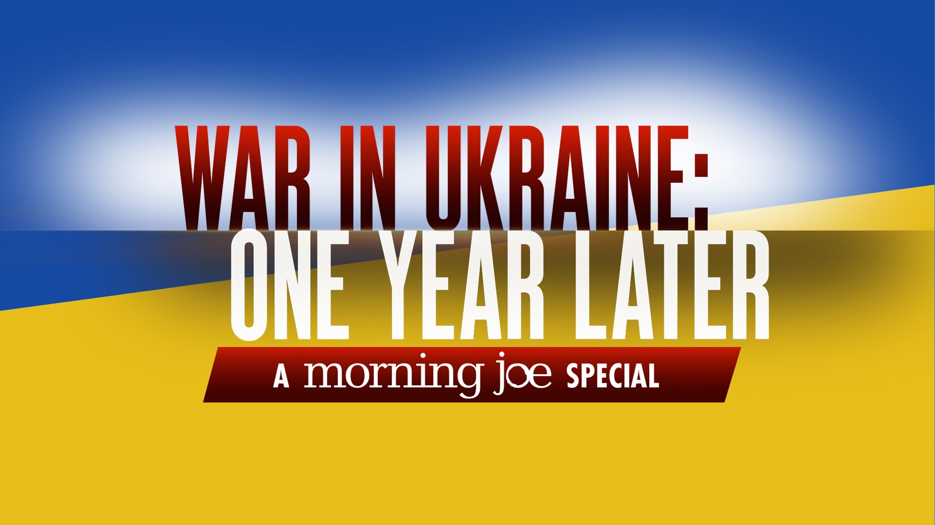 War in Ukraine One Year Later Morning Joe Special