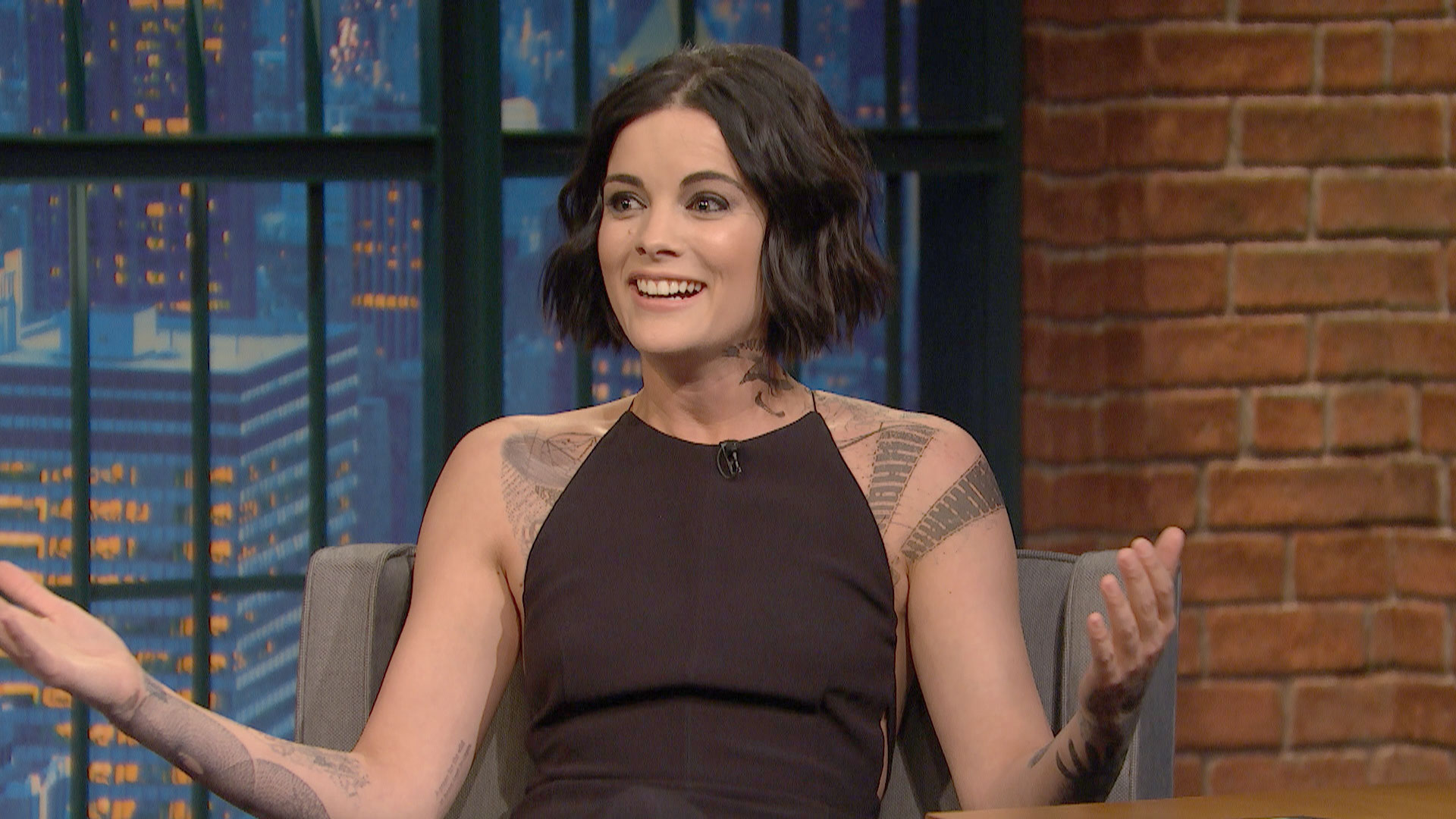 Pictures Jaimie Alexander Tattoos Brunette girl Blindspot, 3413x3493