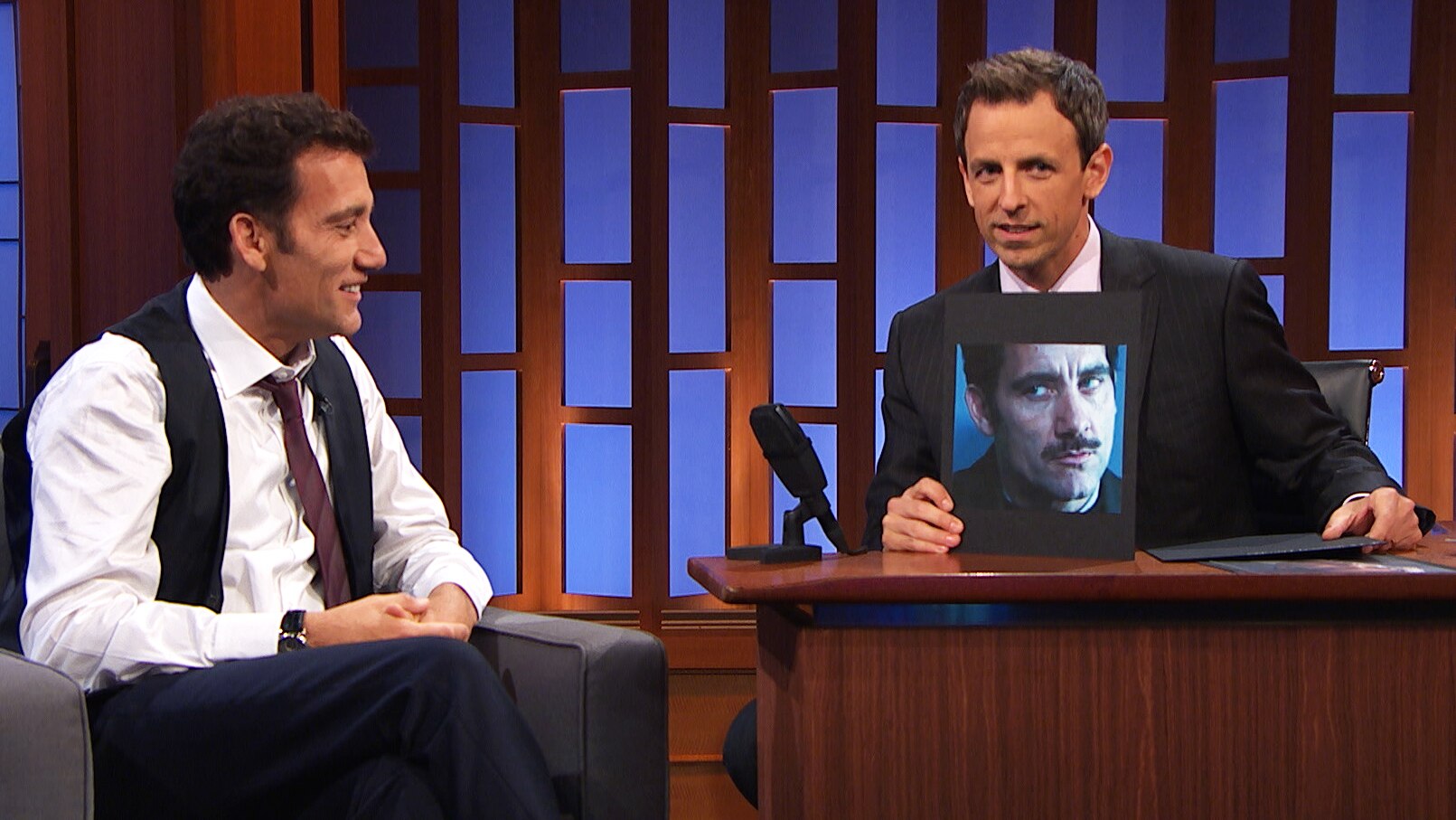 Watch Late Night With Seth Meyers Interview Clive Owen Interview Part 1 5463