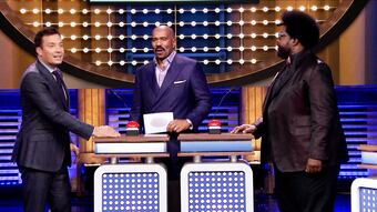 Tonight Show Family Feud with Steve Harvey and Alison Brie