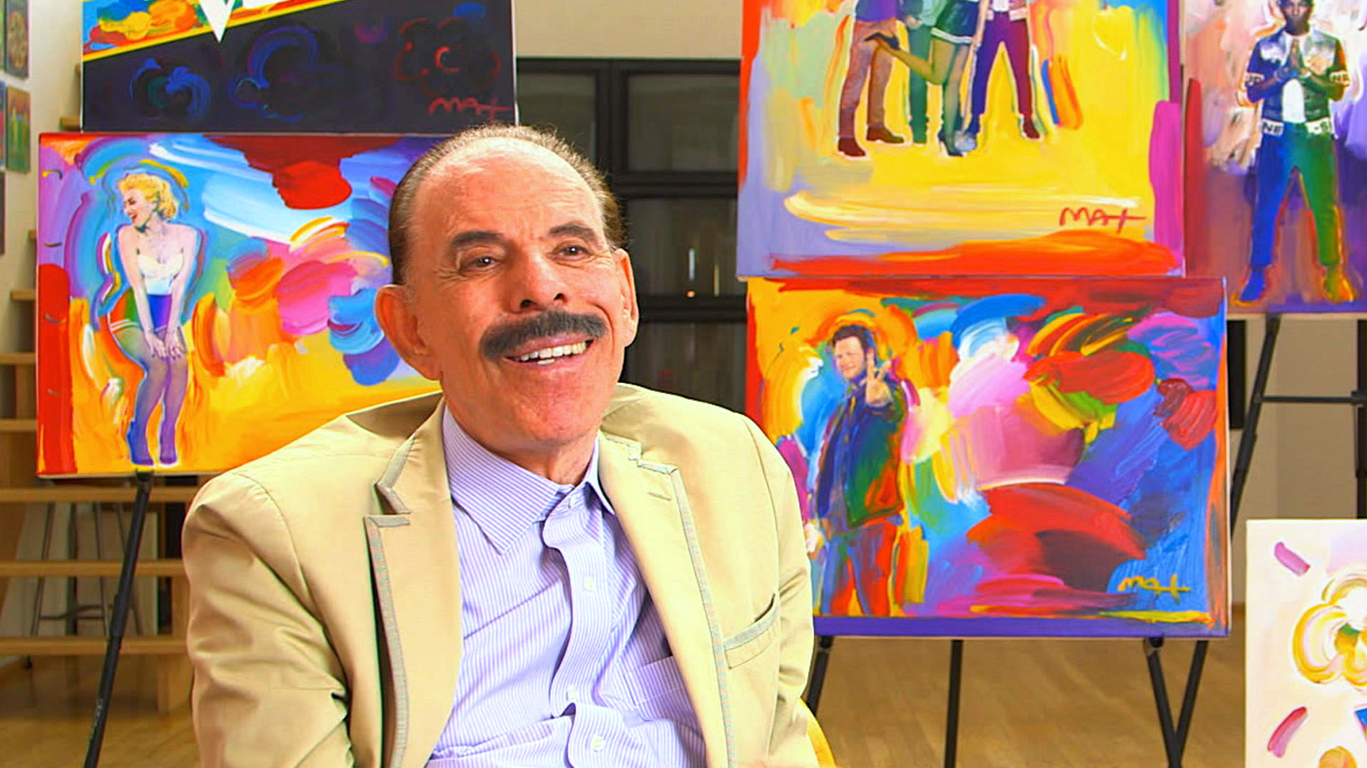 Watch The Voice Interview Peter Max Brings His Color to The Voice