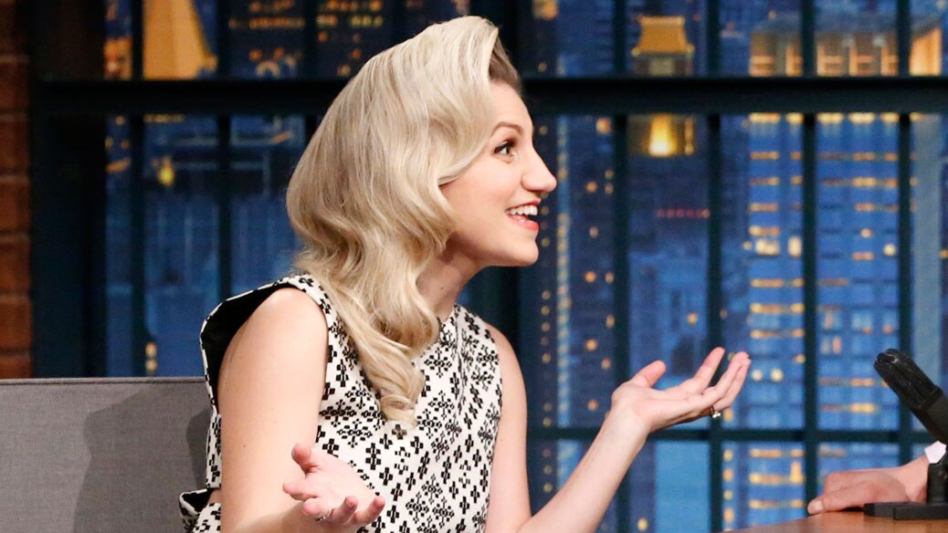 Watch Late Night With Seth Meyers Interview Annaleigh Ashford Pumped