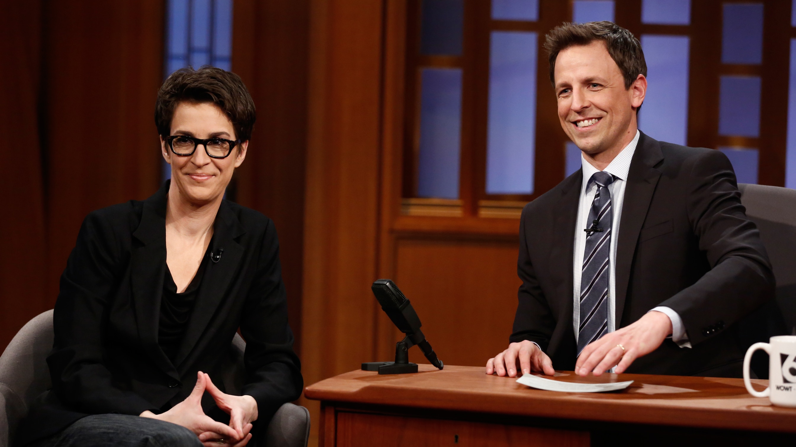 Watch Late Night With Seth Meyers Interview Rachel Maddow Interview Pt 1