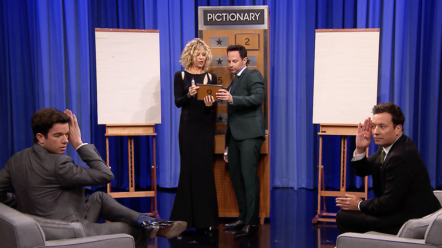 Watch The Tonight Show Starring Jimmy Fallon Highlight Pictionary With Meg Ryan Nick Kroll And 