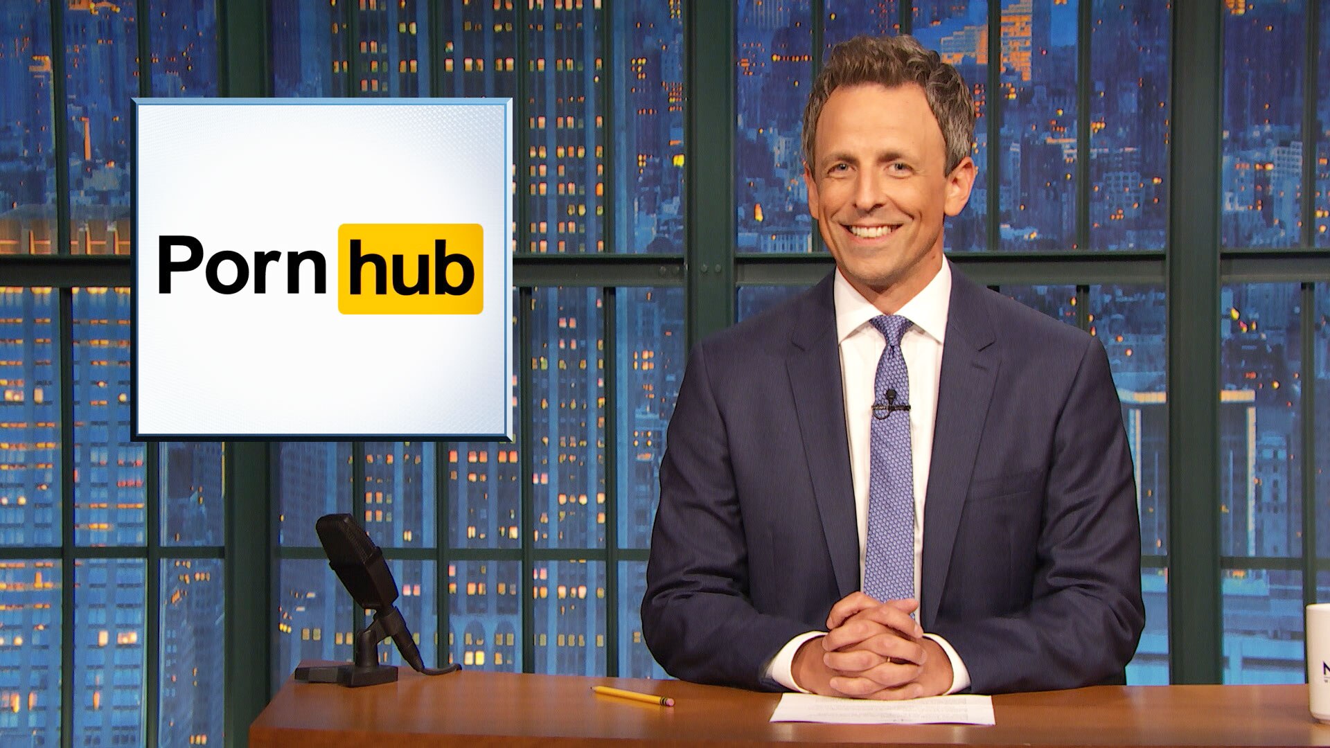 Watch Late Night With Seth Meyers Highlight Orange Privilege Pornhub S Awards Show Monologue