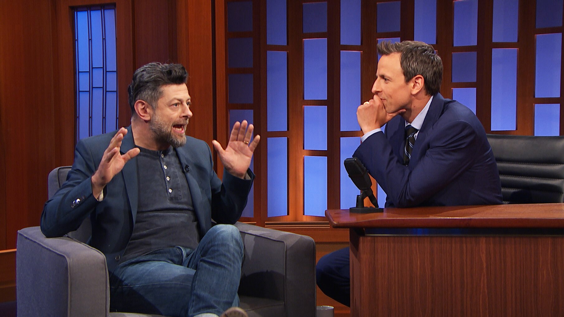 Watch Late Night With Seth Meyers Interview Andy Serkis Interview 