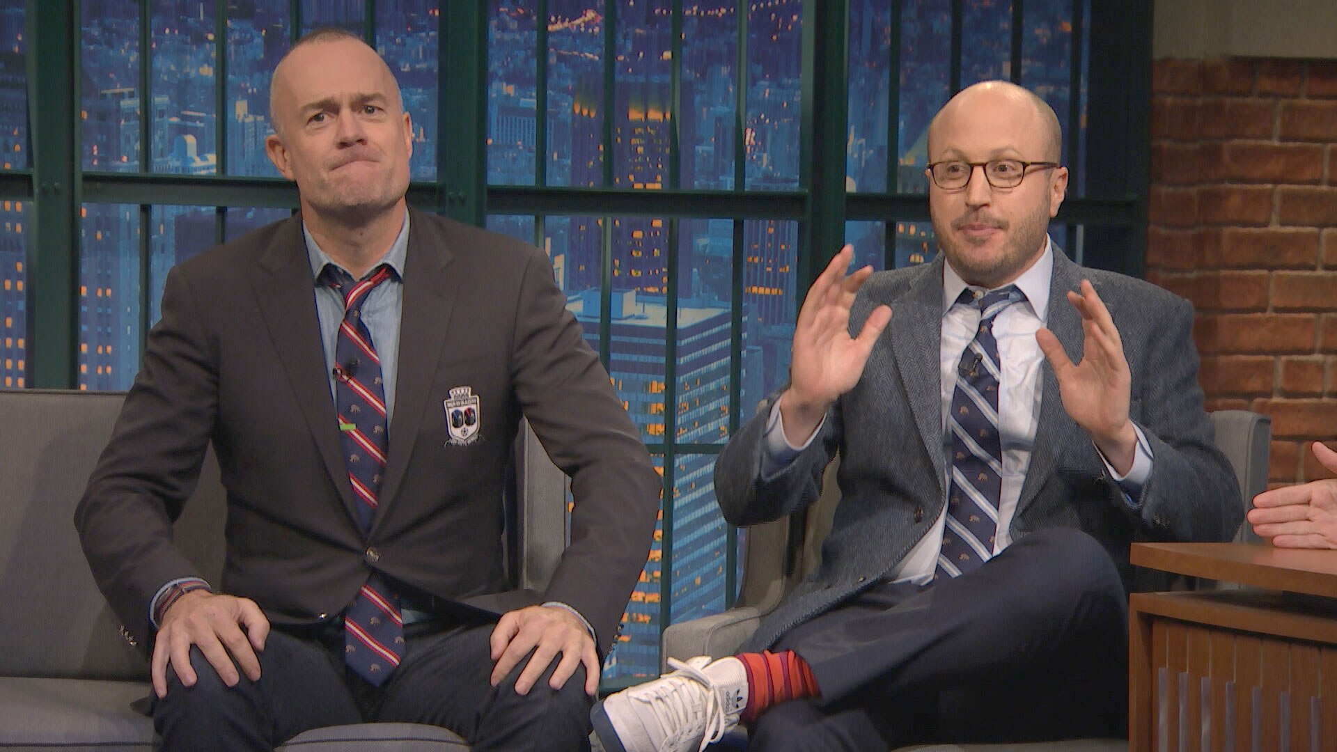 Watch Late Night With Seth Meyers Interview Men In Blazers Talk Blazercon 5540