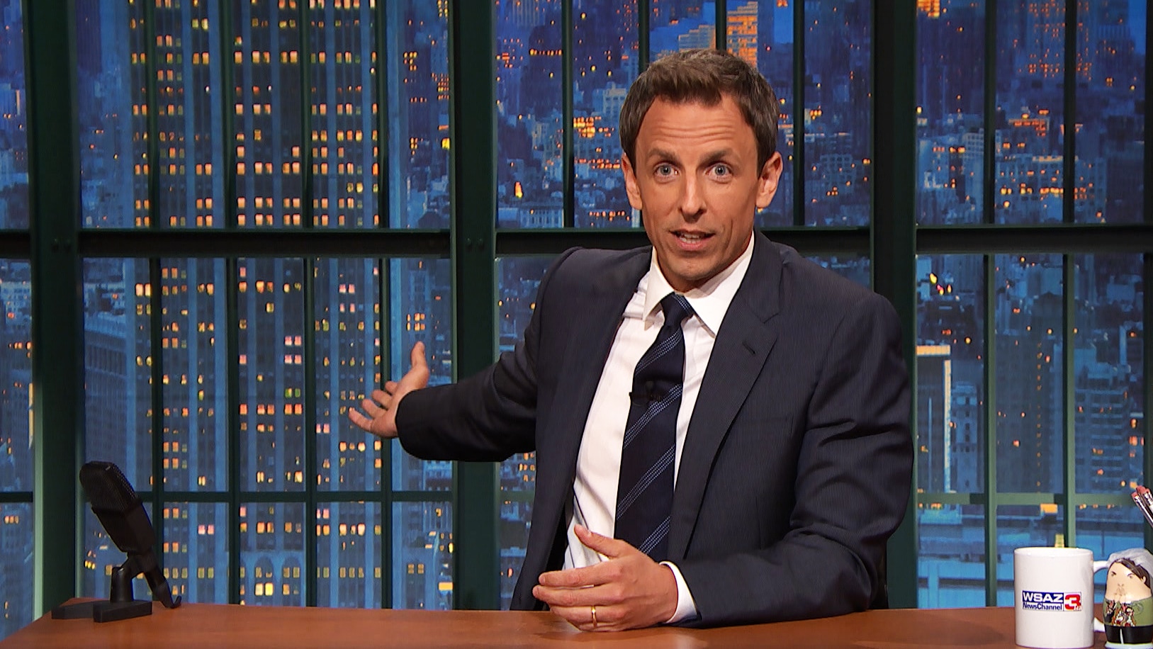 Watch Late Night With Seth Meyers Highlight Seths Story Late Nights New Set 0557