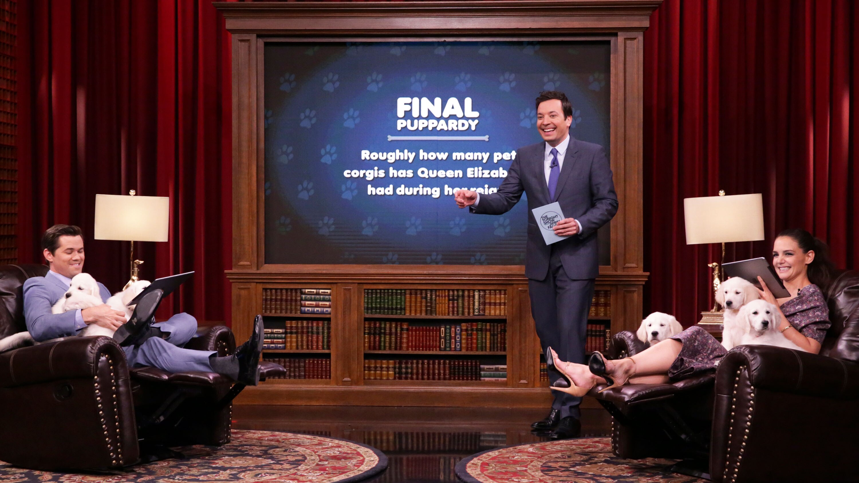 Pup Quiz with Katie Holmes and Andrew Rannells