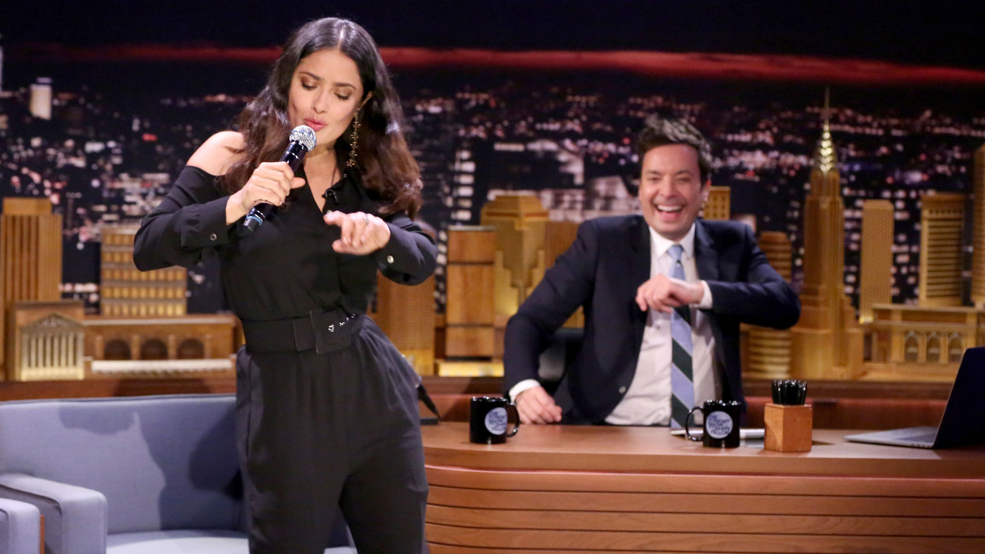 Watch The Tonight Show Starring Jimmy Fallon Interview: Salma Hayek