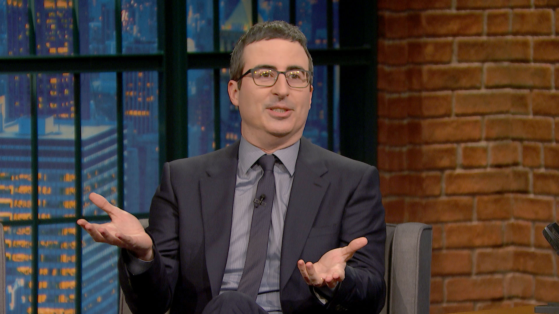 Watch Late Night with Seth Meyers Interview: John Oliver and Seth ...