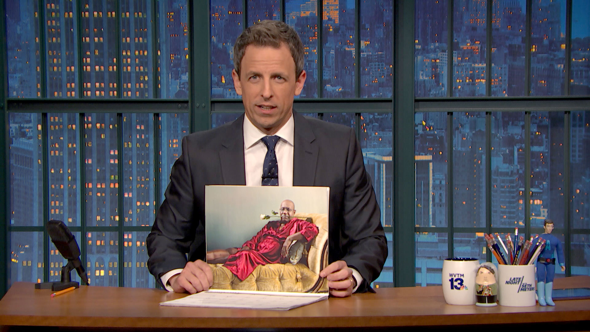 Watch Late Night With Seth Meyers Highlight Late Night Crew Calendar 