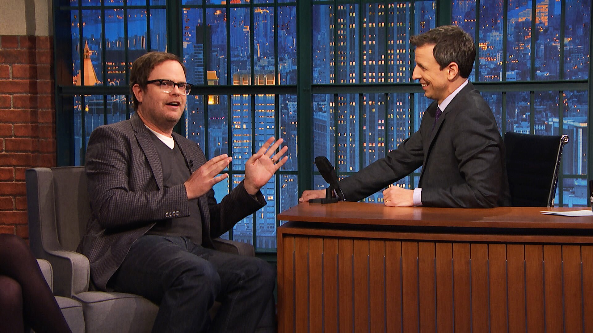 Watch Late Night with Seth Meyers Interview Rainn Wilson Has Been a
