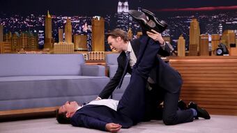 Paul Dano Stretches Out Jimmy Fallon