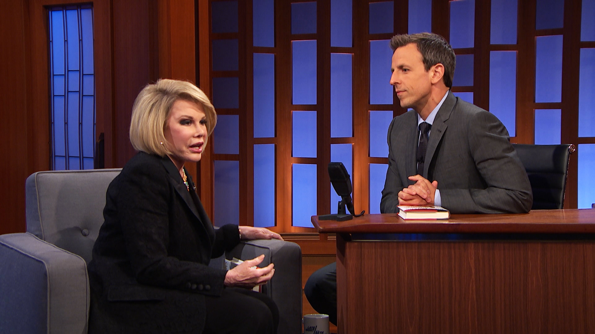 Watch Late Night with Seth Meyers Interview Joan Rivers Interview, Pt