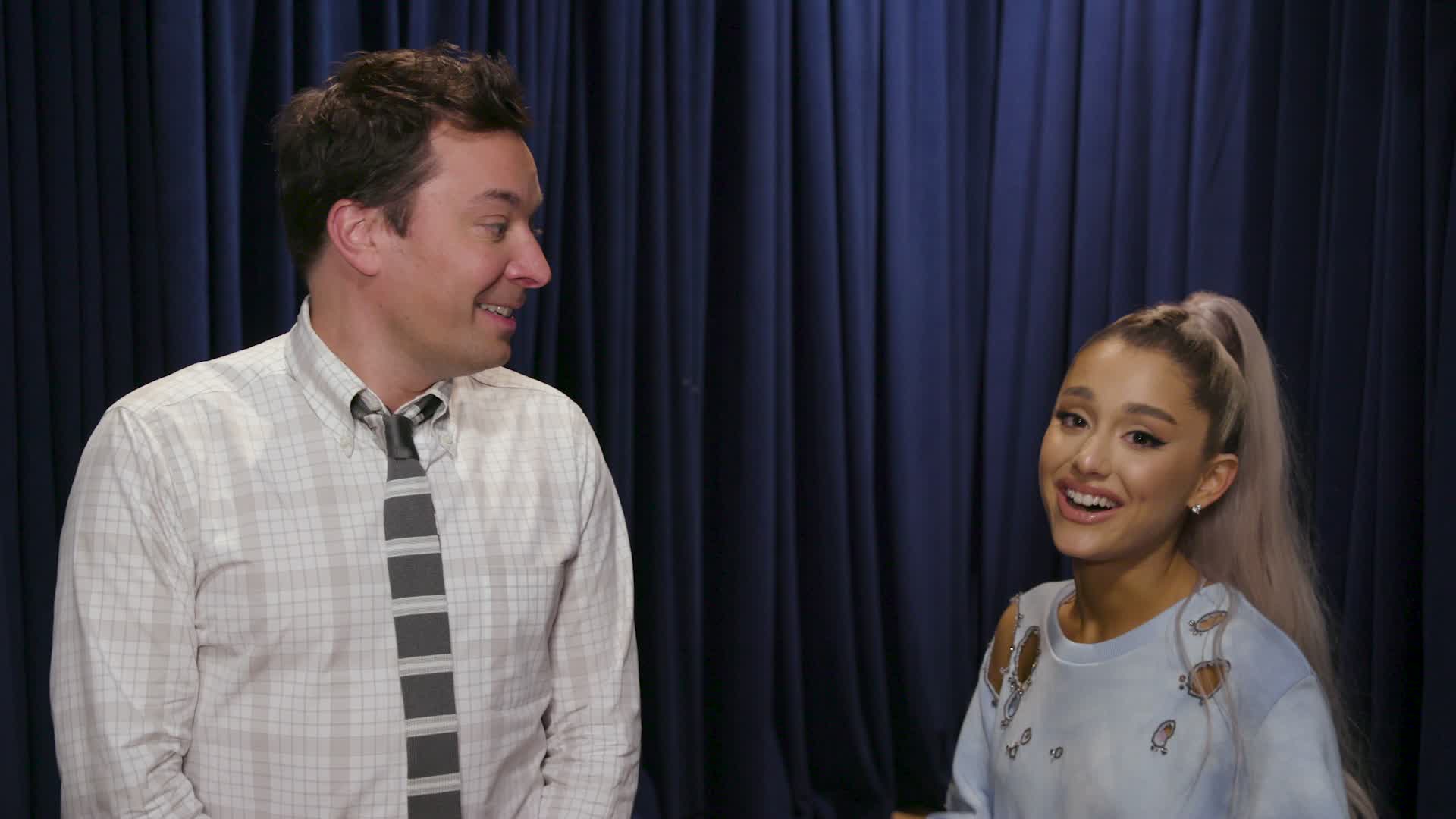 Watch The Tonight Show Starring Jimmy Fallon Sneak Peek: Ariana Surprises Fans While They Sing Her Songs (Sneak Peek) -