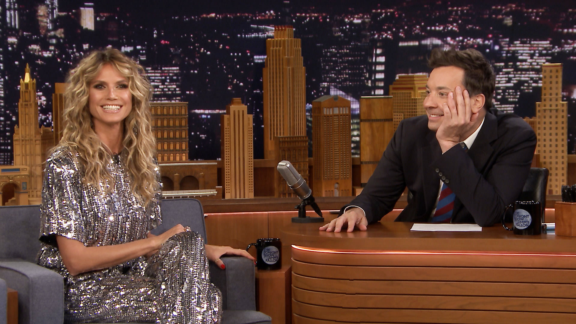 Watch The Tonight Show Starring Jimmy Fallon Interview Heidi Klums Topless Magazine Cover Gets 