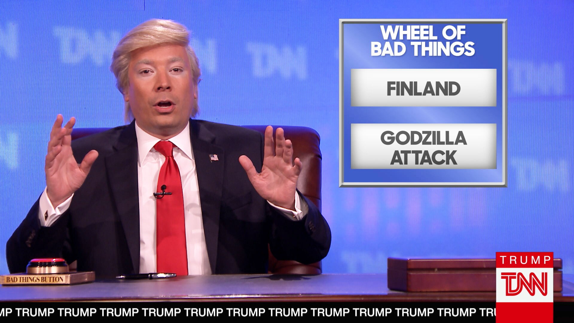 Watch The Tonight Show Starring Jimmy Fallon Highlight Donald Trump Unveils Trump News Network 