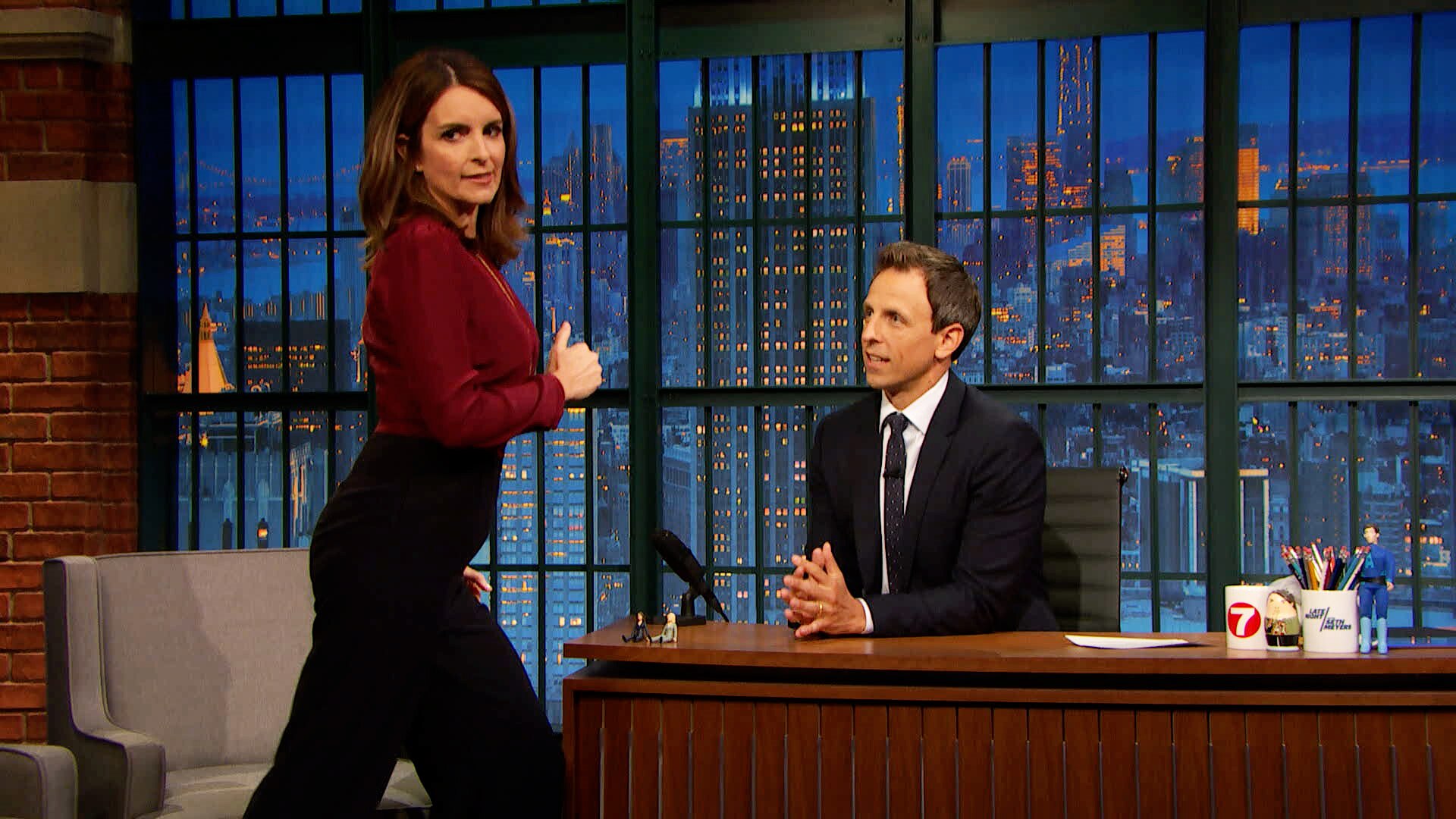 Watch Late Night With Seth Meyers Interview Tina Fey Talks Unbreakable