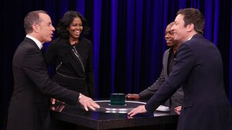 Catchphrase with First Lady Michelle Obama, Dave Chappelle and Jerry Seinfeld