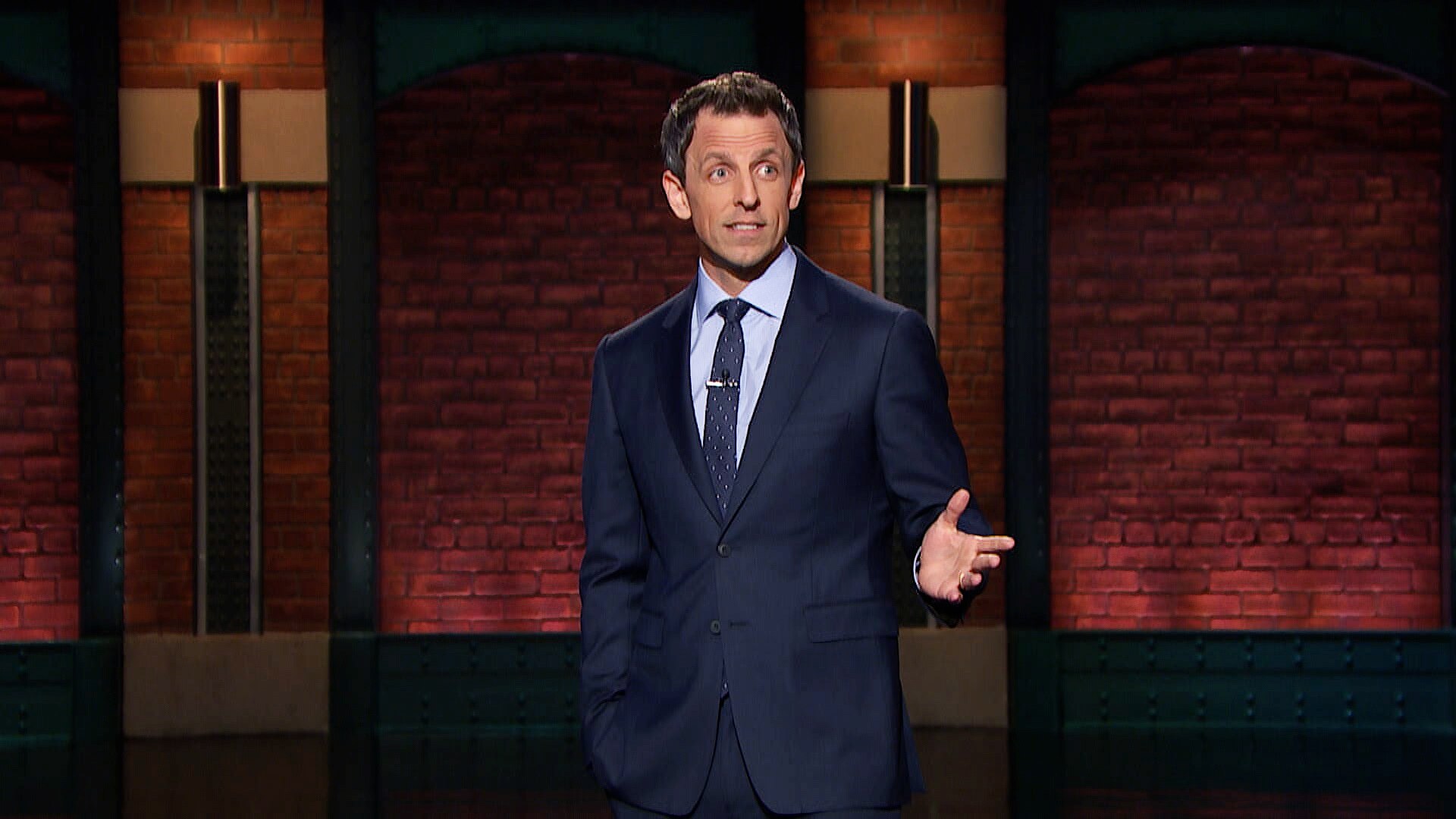 Watch Late Night with Seth Meyers Highlight Bieber’s Sidekick Arrested