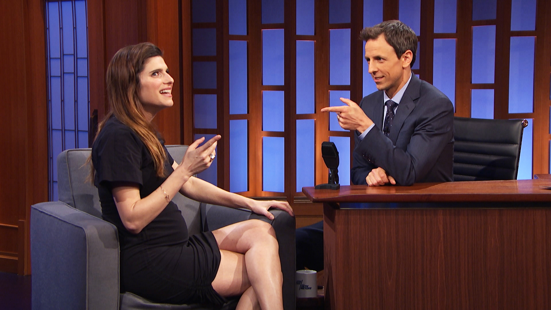 Watch Late Night With Seth Meyers Interview Lake Bell Interview Pt 2 1087