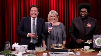 Jimmy Snapchats Martha Stewart Cooking Zucchini Fritters