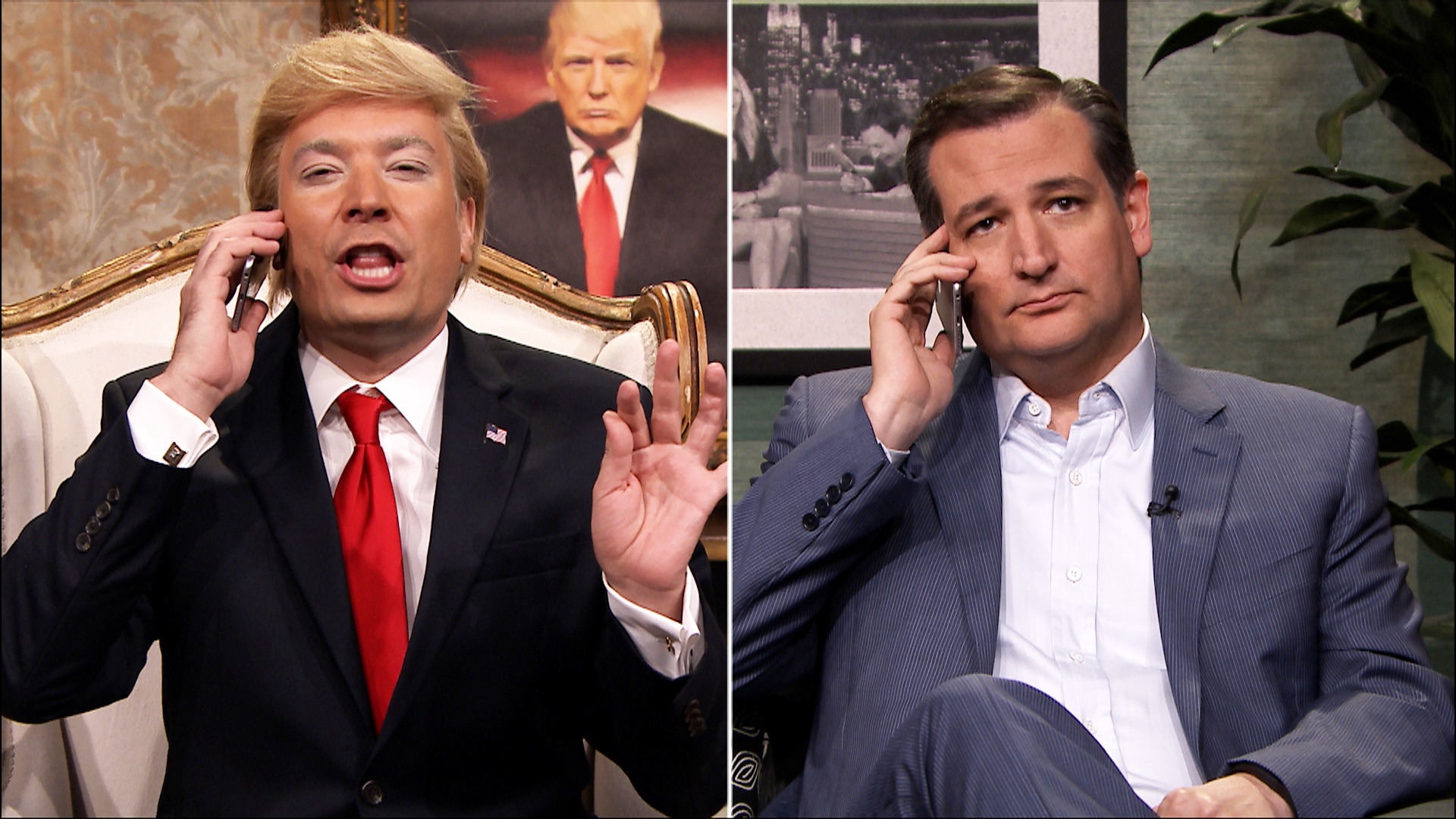 Watch The Tonight Show Starring Jimmy Fallon Highlight Donald Trumps Phone Call With Ted Cruz 