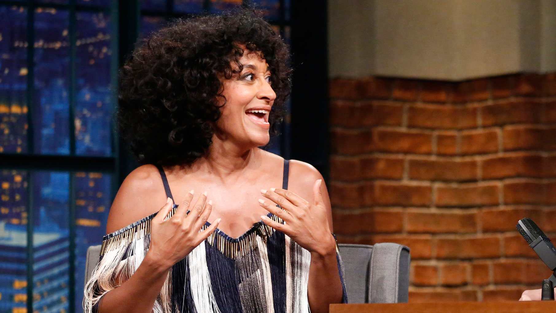 Watch Late Night With Seth Meyers Interview Tracee Ellis Ross Uses