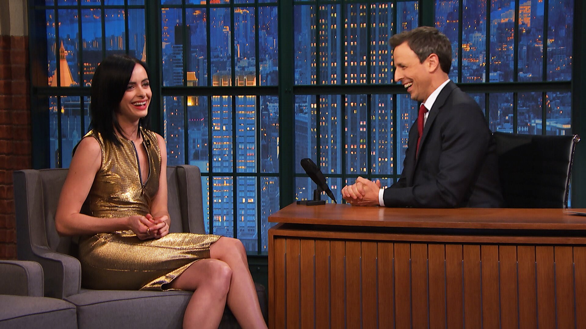 Watch Late Night with Seth Meyers Interview: Krysten Ritter and Seth