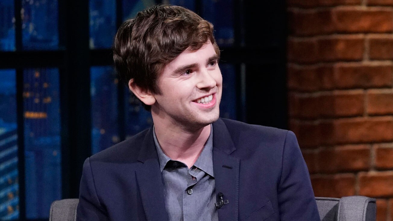 Watch Late Night With Seth Meyers Interview Freddie Highmore Was Impersonated On Instagram Nbc Com