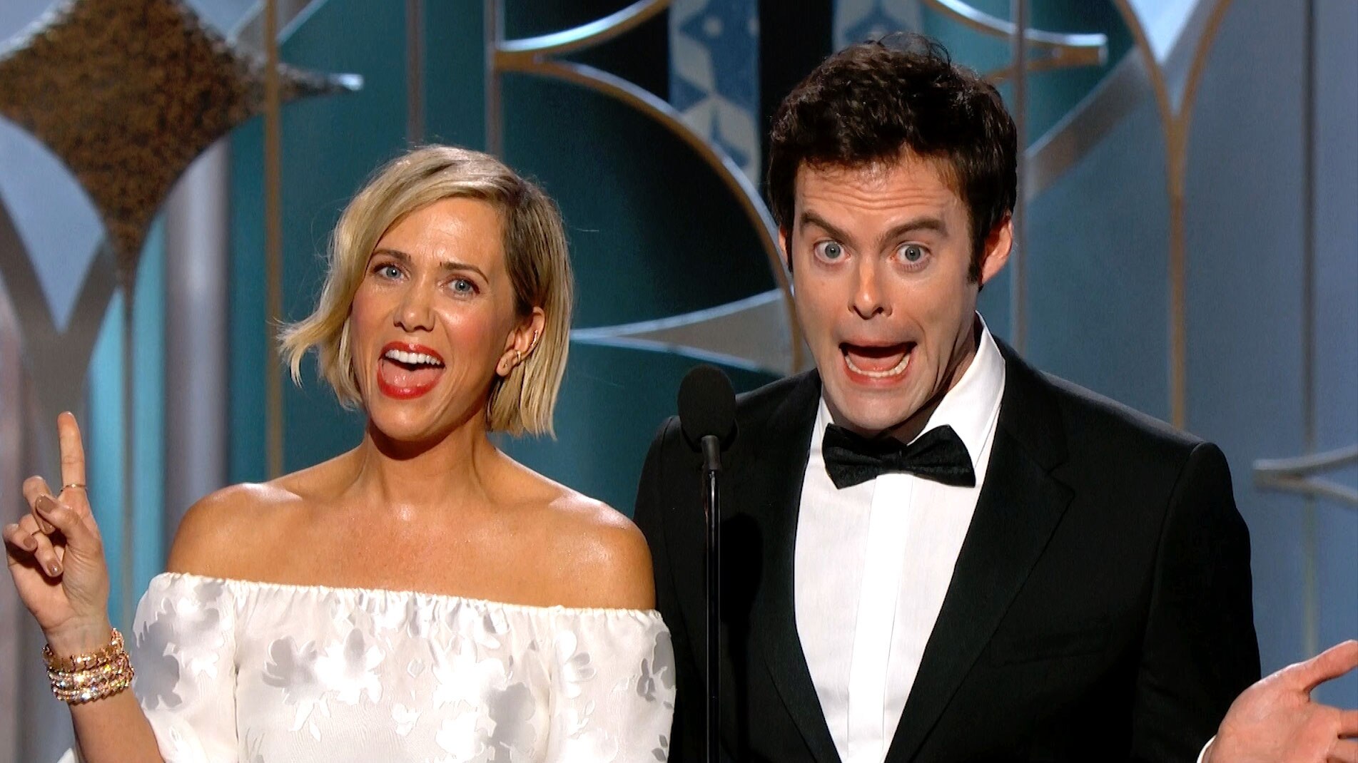 Watch The Golden Globe Awards Highlight Bill Hader and