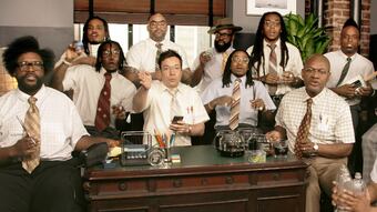 Jimmy Fallon, Migos & The Roots Sing "Bad and Boujee" (w/ Office Supplies)