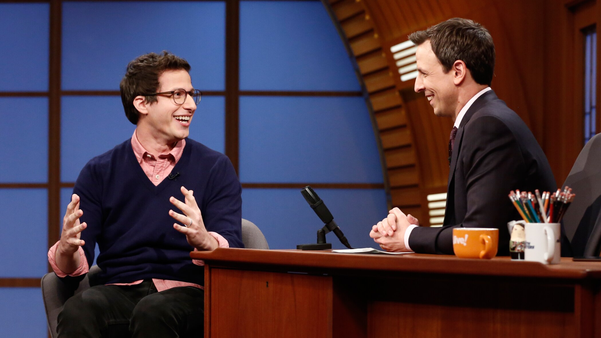 Watch Late Night With Seth Meyers Interview Andy Samberg Interview Pt 2 3357