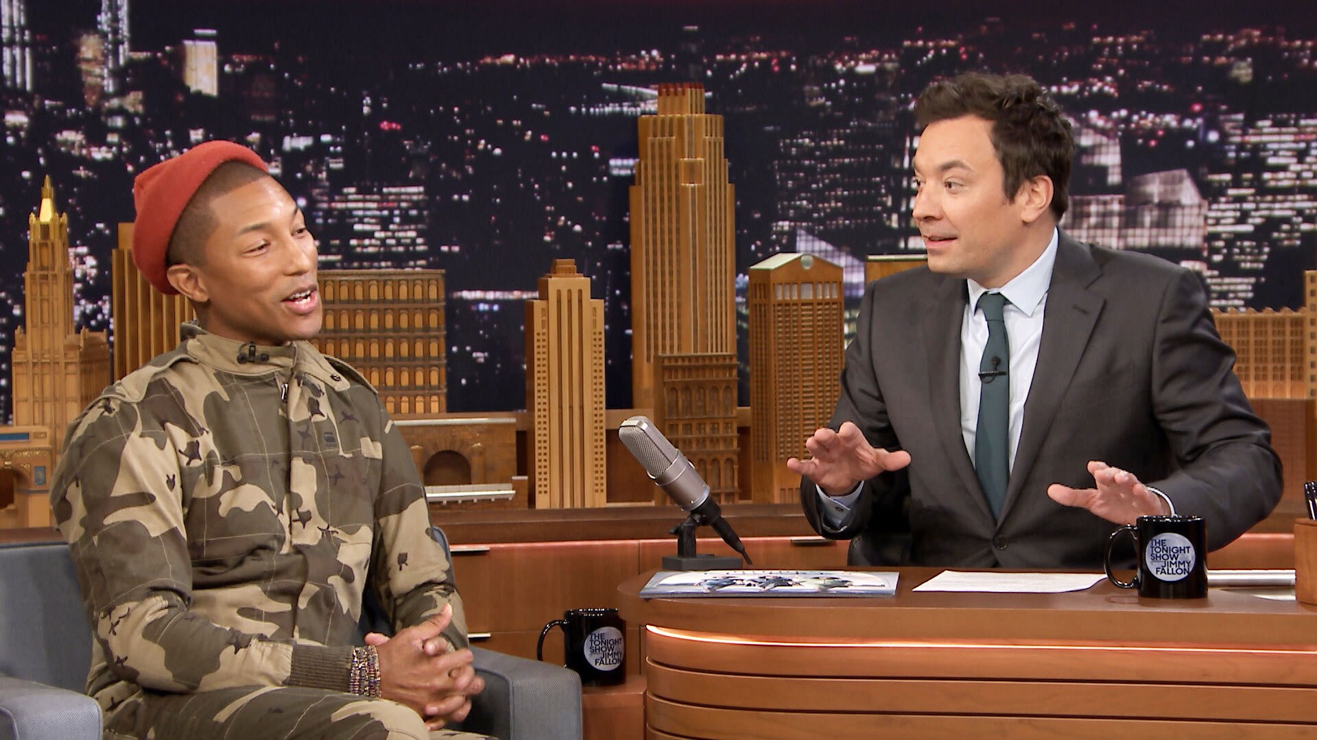 Watch The Tonight Show Starring Jimmy Fallon Interview: Pharrell ...