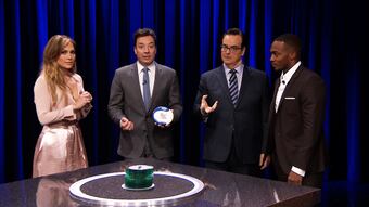 Catchphrase with Jennifer Lopez and Anthony Mackie