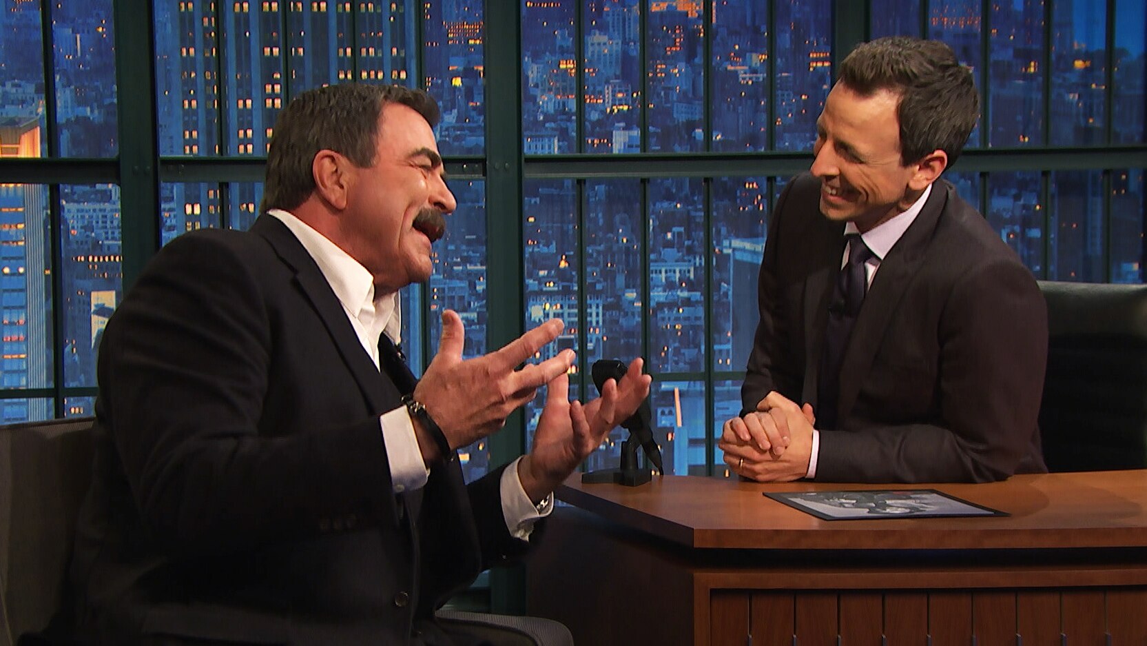 Watch Late Night with Seth Meyers Interview: Tom Selleck Recalls his ...