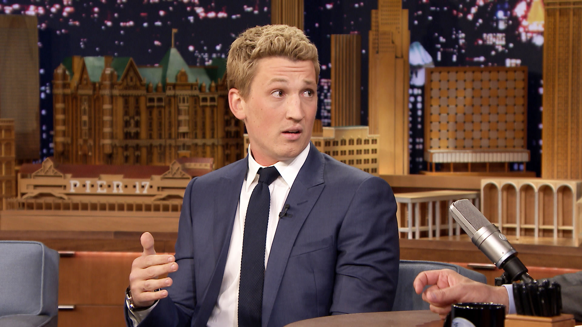 Watch The Tonight Show Starring Jimmy Fallon Interview Miles Teller Is a Stoner Arms Dealer in