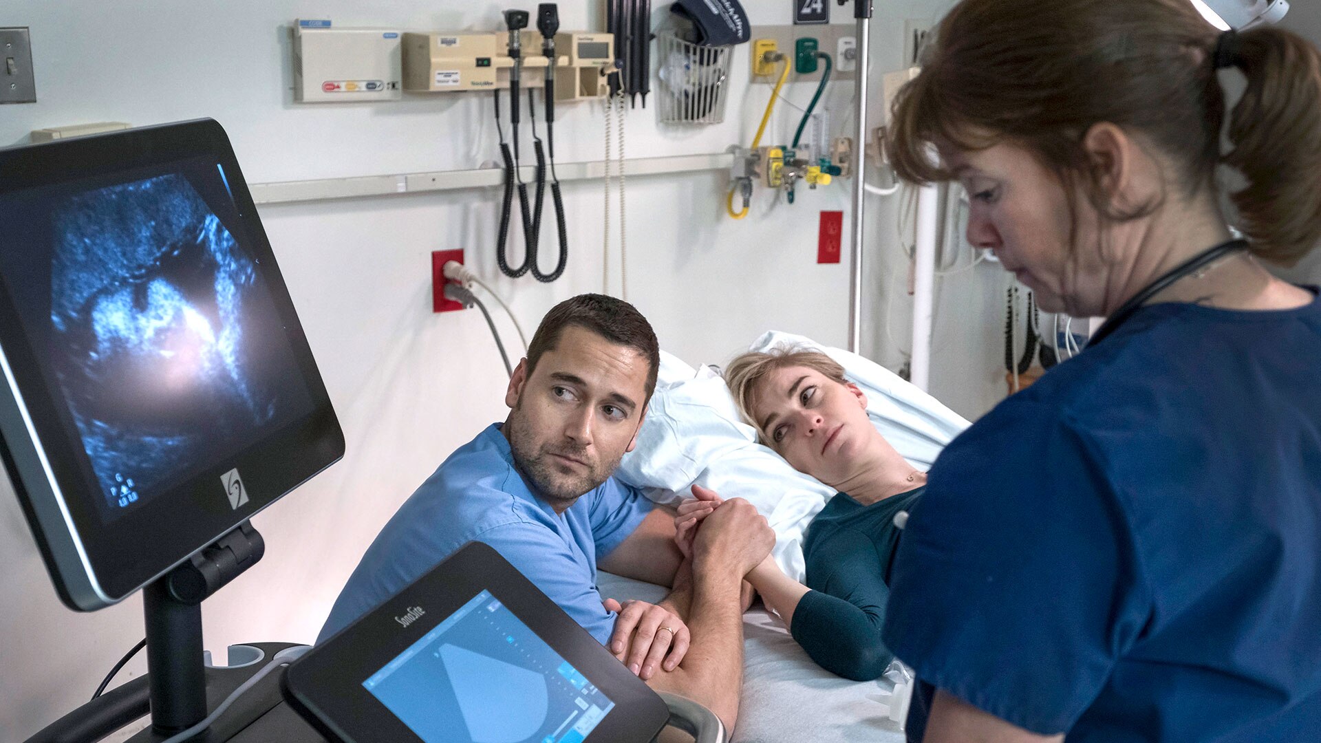 Watch New Amsterdam Highlight Max and Baby Is in Trouble