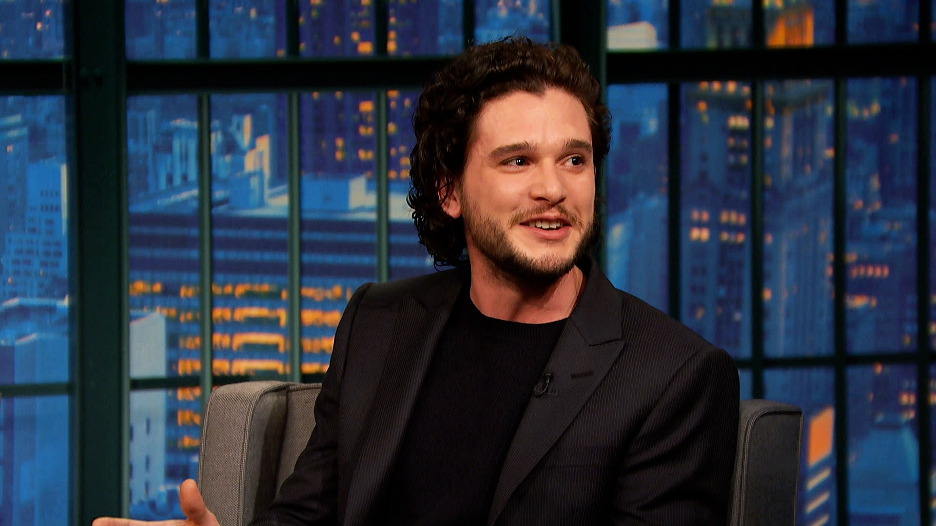 Watch Late Night with Seth Meyers Interview Game of Thrones Star Kit