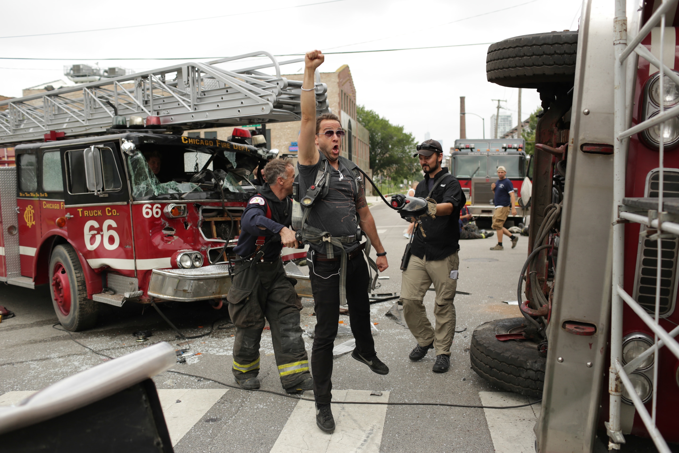 Chicago Fire Behind The Scenes Just Drive The Truck Photo NBC Com