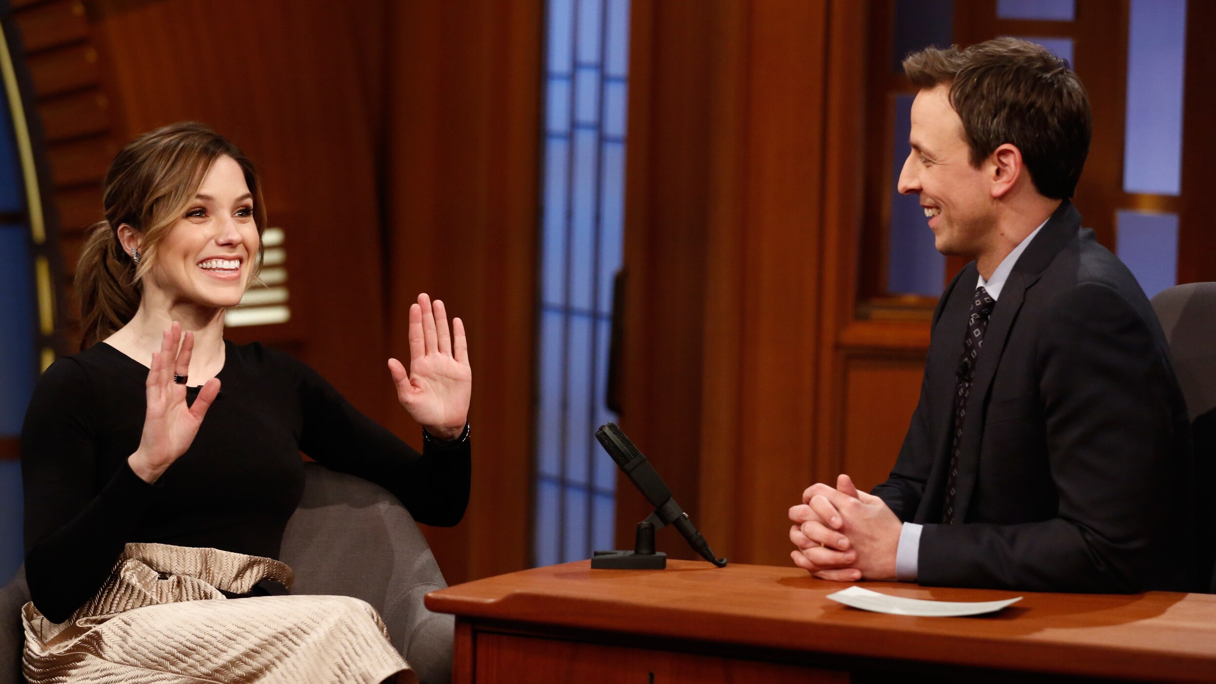 Watch Late Night With Seth Meyers Interview Sophia Bush