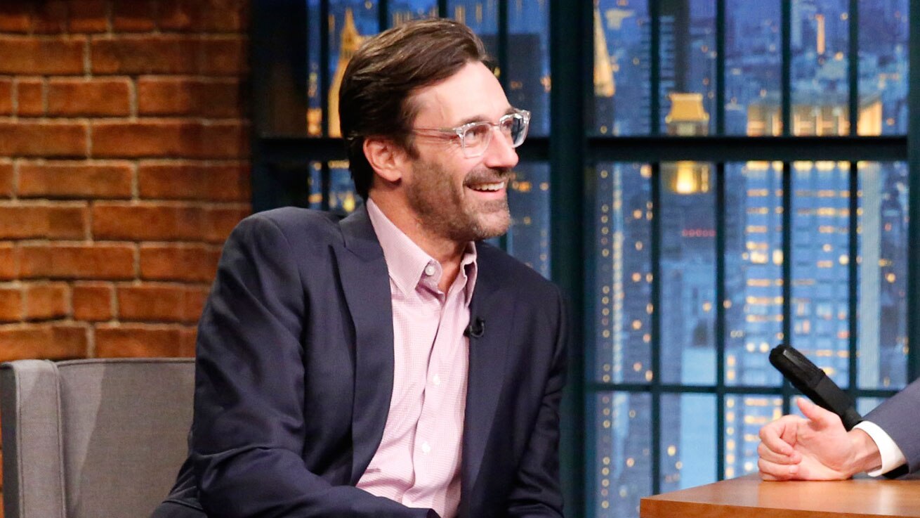 Watch Late Night with Seth Meyers Interview: Jon Hamm and Amy Poehler