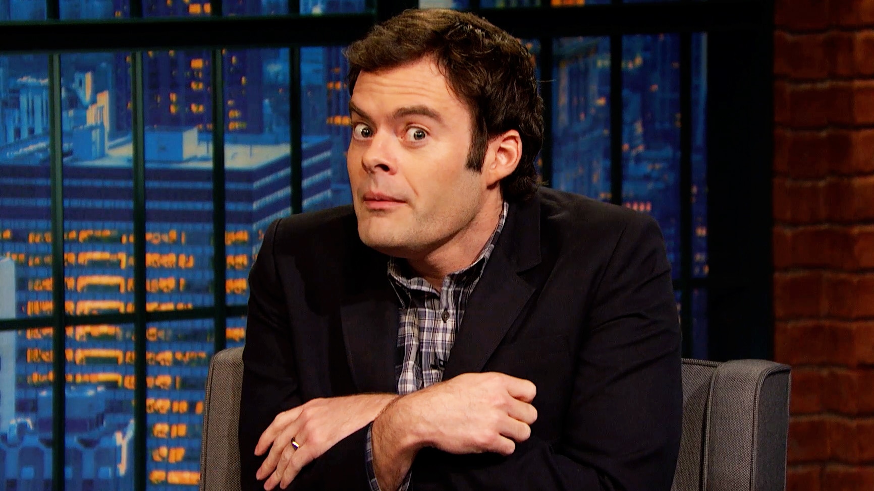Watch Late Night with Seth Meyers interview 'Bill Hader Got "...